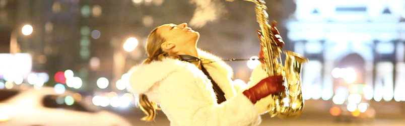 Saxophonistin Bilder Natalie Marchenko